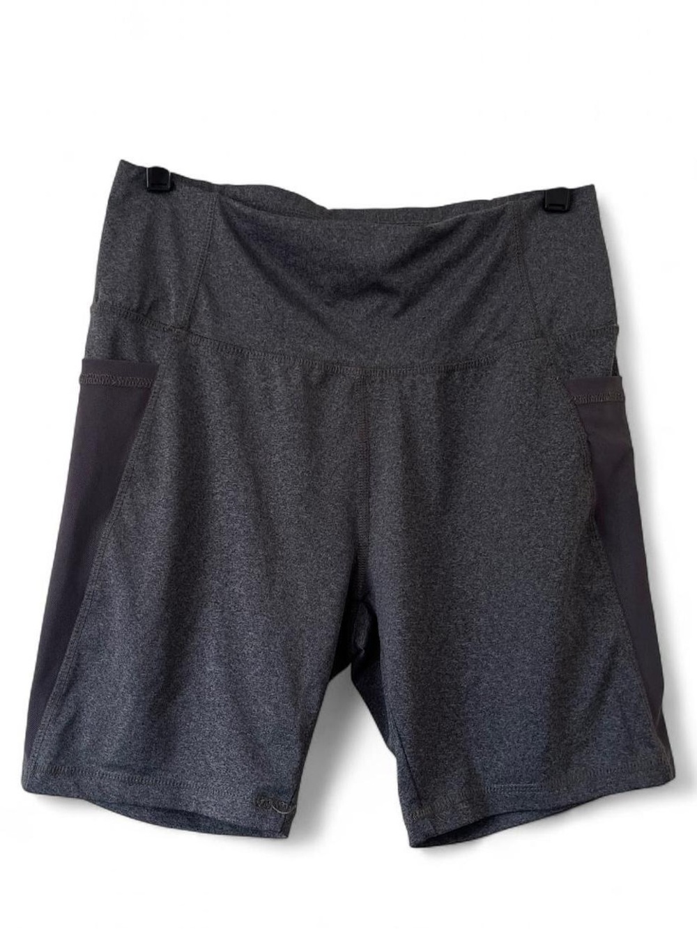 Women’s Large Athletic Yoga Biker Shorts Daisy Fuentes High Rise Stretch Workout